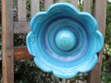 Keramik-Blume blau