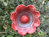 Keramik-Blume rot