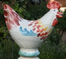 Hahn Stelenkopf Keramik